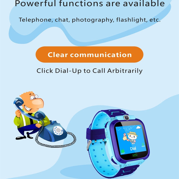 Waterproof Kids Smart Watch With 2G SIM Card Clock