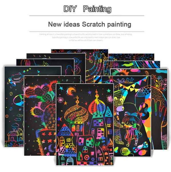 Educational Colorful Scratch Painting